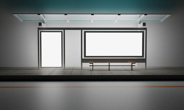 istock 3d billboard mock up at bus stop 1362935436