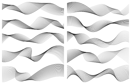 Abstract graphic waves