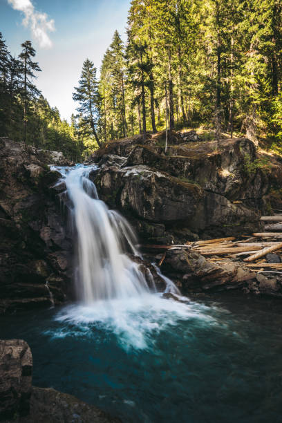 istock silver falls at Mount Rainier national park Washington state 1362944011
