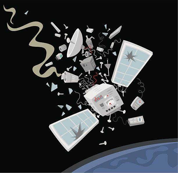 121 Space Satellite Debris Illustrations & Clip Art - iStock