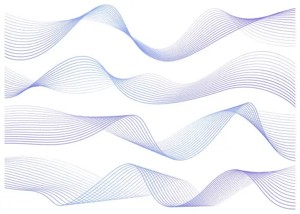 Vector illustration of Abstract graphic waves