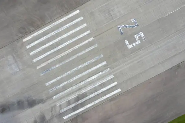 Photo of Aerial View of Airport Runway