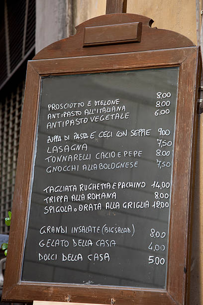 istock Italian Food Menu 136296800