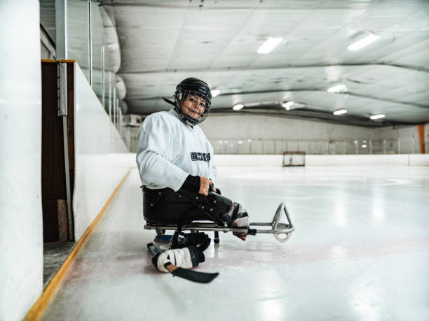 istock Latin woman  playing para hockey 1362968333