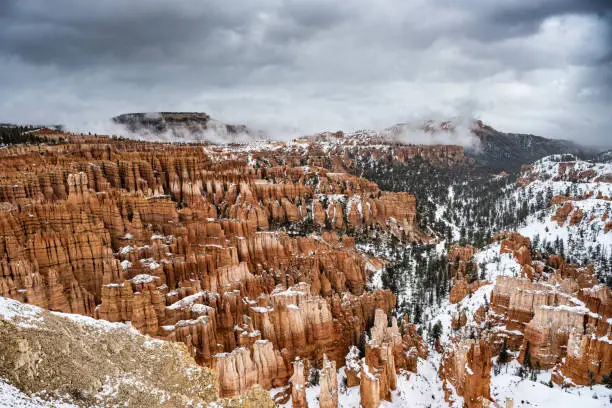 Photo of Break in Snow Storm Gives Way To Bryce Amphitheater View