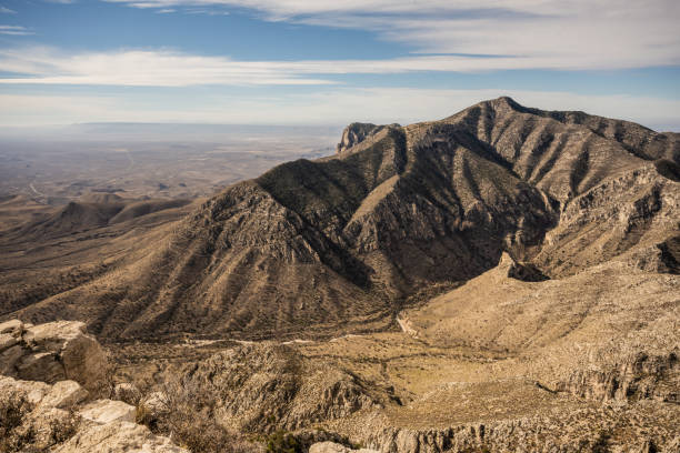 istock Faint Trail Climbing Up Guadalupe Peak in Guadalupe Mountains 1362970168
