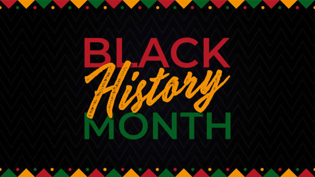 흑인 역사의 달이 축하합니다. 벡터 일러스트 디자인 그래픽 - february stock illustrations