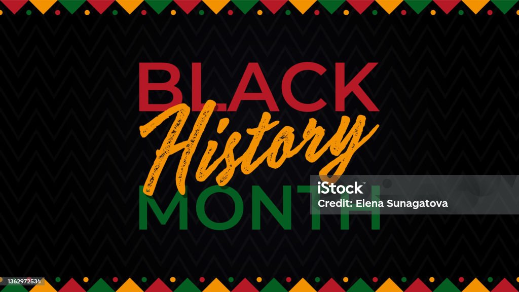 Месяц черной истории празднуют. векторная иллюстрация дизайн графика - Векторная графика Black History Month роялти-фри