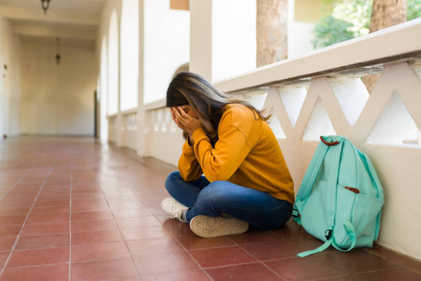 istock Sad young woman with low grades 1362972878