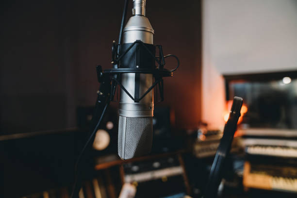 istock Recording equipment in a professional recording studio 1362977610