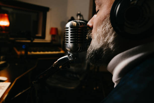 istock A man is talking on a podcast in a professional recording studio 1362977667