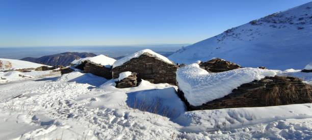 istock Mountain village isolated by the snow 1362980696