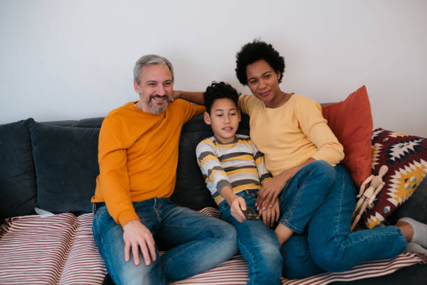 istock Happy diverse family bonding at home 1362980732