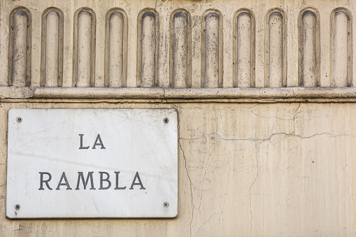 La Rambla, one of the most famous streets of Barcelona