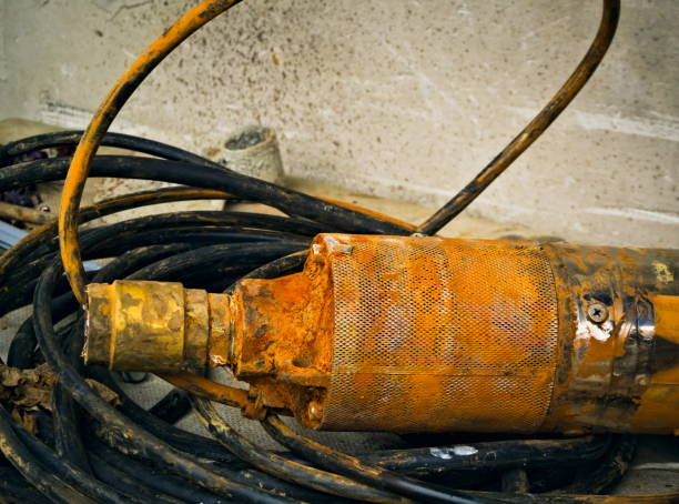 istock Old rusty submersible pump for drinking water 1362986040