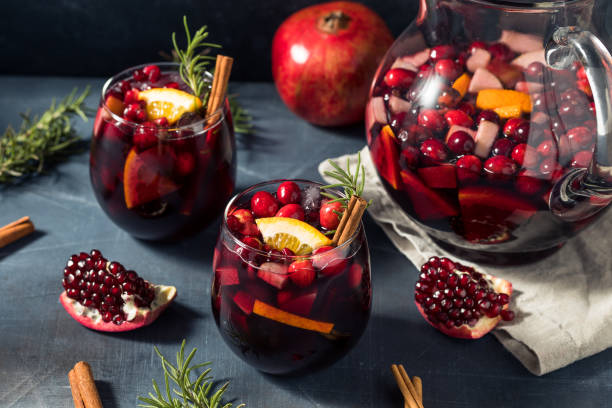istock Boozy Cranberry Winter Christmas Sangria Wine 1362989040