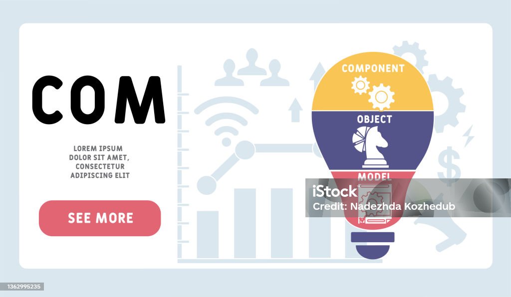 Component Object Model Logo Com Component Object Model Acronym Stock Illustration - Download Image ...