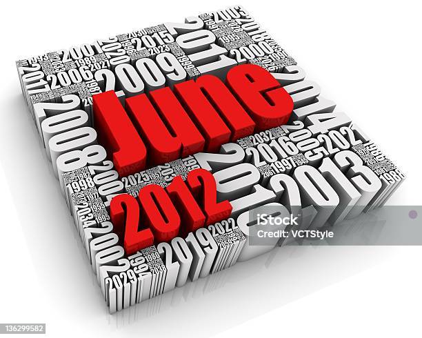 Giugno 2012 - Fotografie stock e altre immagini di 2011 - 2011, 2012, Calendario