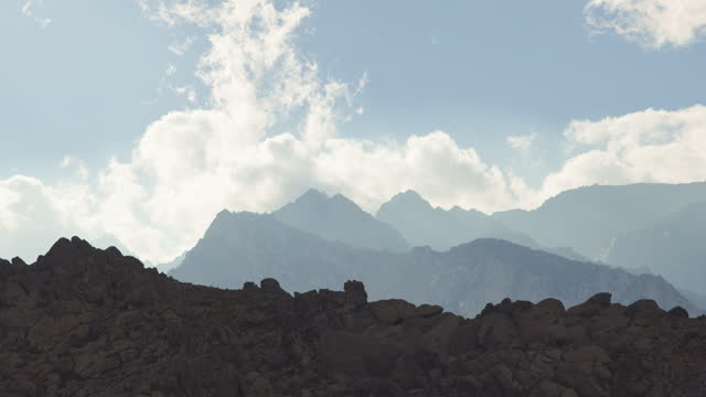 Mountain Peaks near Lone Pine and the Famous Alabama Hills in California