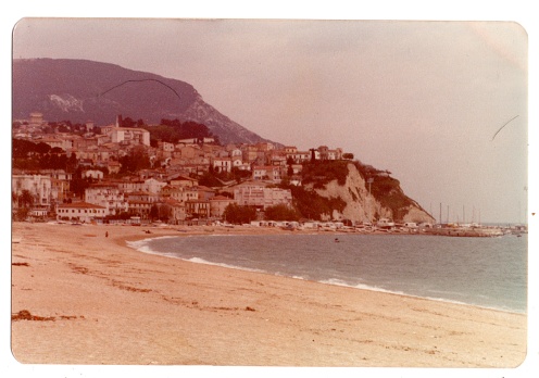 1970s VINTAGE PHOTO OF AMALFI BEACH IN ITALY taken with kodak kodachrome