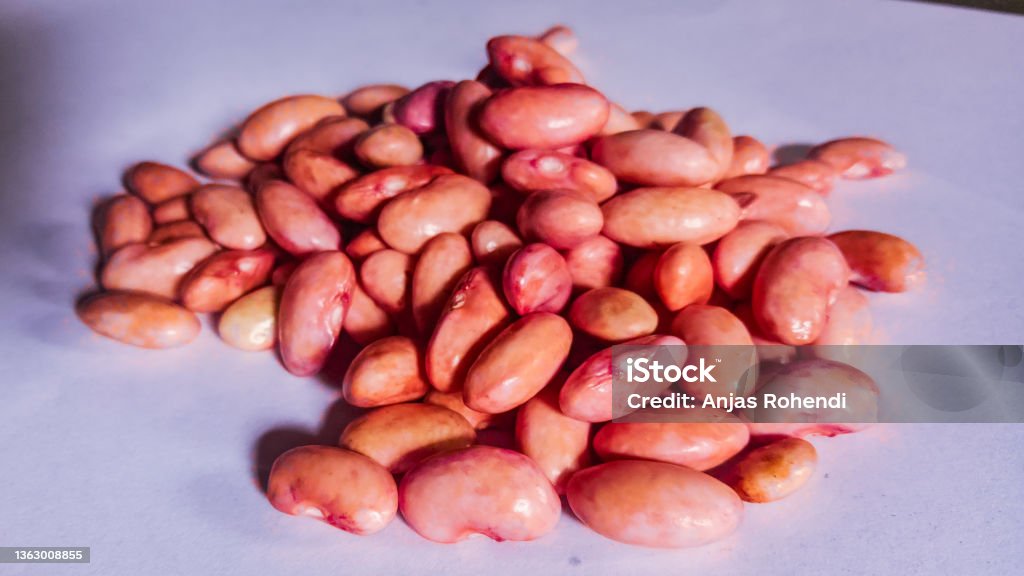 fresh red beans or jogo beans/Phaseolus vulgaris Close-up Stock Photo