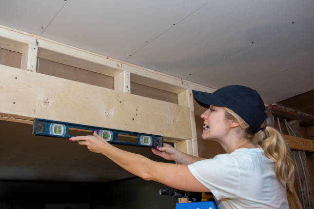 Kitchen Remodel Young Woman with Level Side
