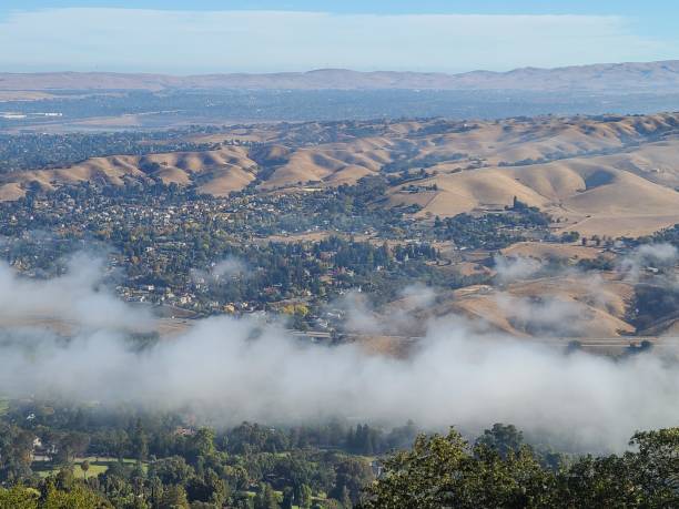 Photo of Morning fog and undercast burning off in Pleasanton Valley, California