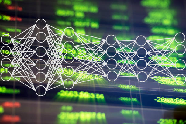 neuronennetzwerk deep learning mit finanzdaten, quantitativer handel - spreadsheet financial figures computer computer monitor stock-fotos und bilder