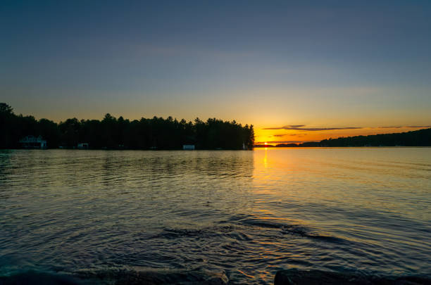 istock Sunset on a lake in Muskoka Canada 1363024141