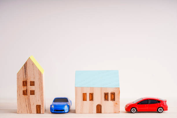 istock Wooden house and real estate image 1363038653
