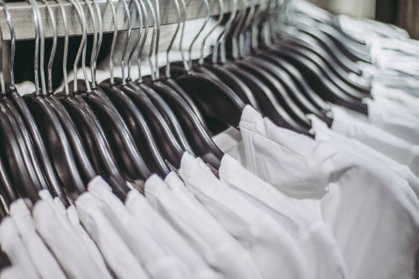 istock Clothes hung on a hanger and fashion image 1363042262