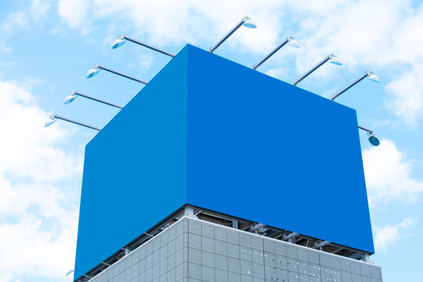 istock Big billboard and blue sky of building 1363042378
