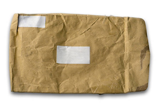 istock Old wrinkled brown paper envelope 136304412