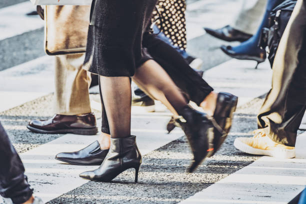 istock People walking crosswalk at Umeda in Japan 1363044355