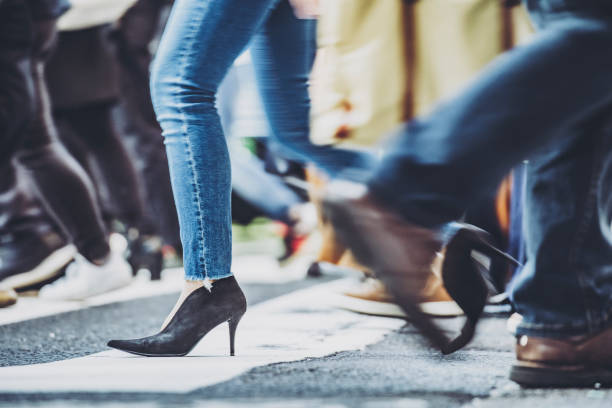 istock People walking crosswalk at Umeda in Japan 1363044416
