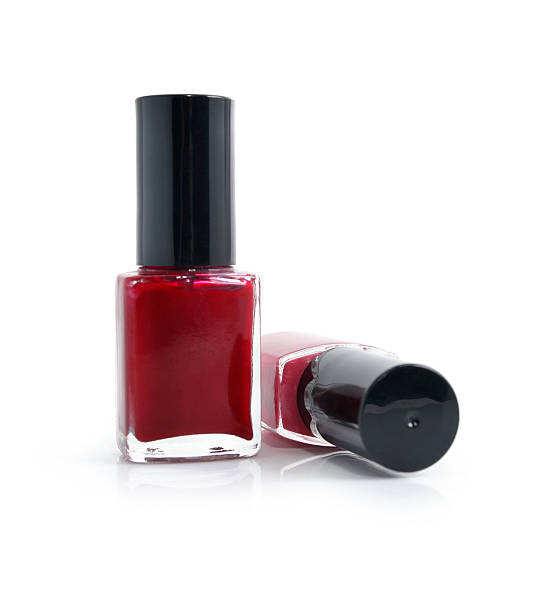 istock bottles with red nail polish isolated 136305087