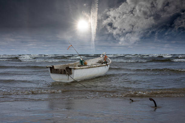 Fishing boat is in waiting to go out to sea