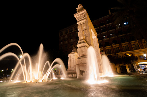 Ruse, Bulgaria - November 2, 2020: Monument of Freedom at the center of city of Ruse, Bulgaria