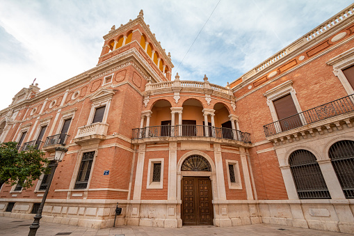 Carrer del Palau in Valencia, Spain, showing elegant Valencian architecture.