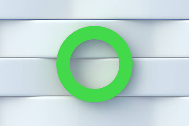 Simple shape of circle. Geometrical figure. Abstract background. 3d render