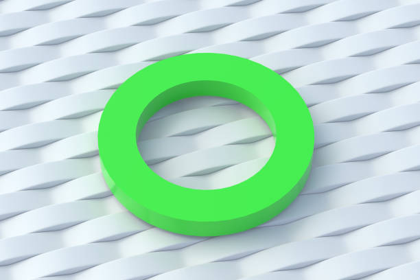 istock Simple shape of circle. Geometrical figure. Abstract background. 3d render 1363063056