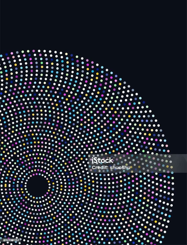 Vector Color Gradient Circle Pattern For Design Stock Illustration ...