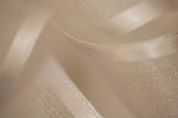 istock abstract, defocused, sparkling white curling party ribbon with blurred, textured, bokeh background 1363069664