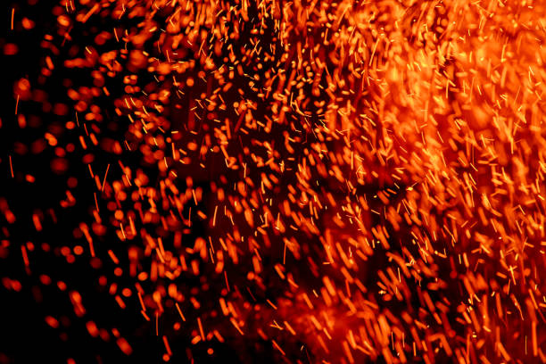 Burning Wooden pallets bonfire