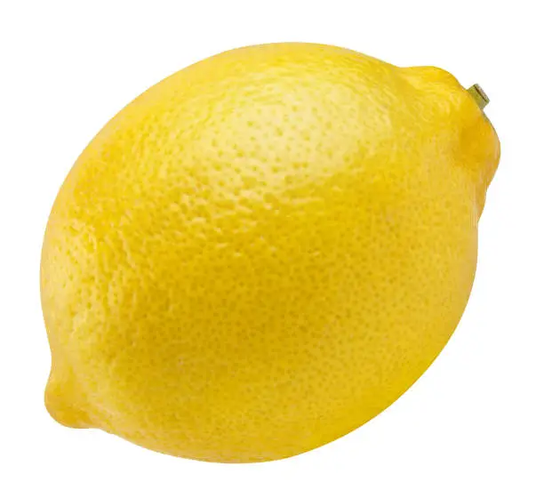 Delicious lemon, isolated on white background