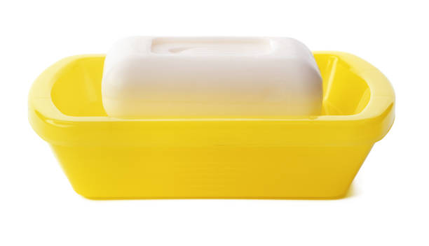 istock Soap and soap box isolated on a white background 1363075159