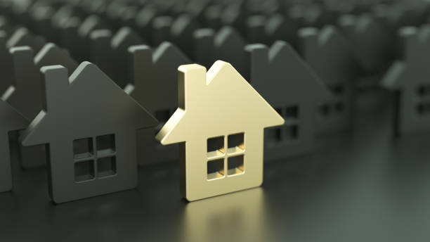 istock Golden house symbol 1363076819