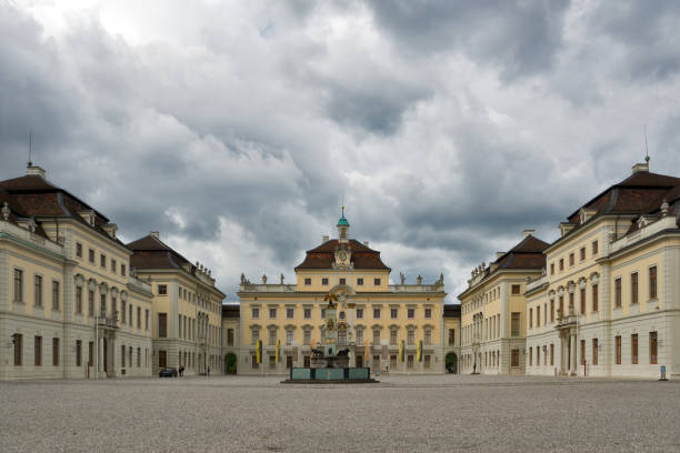 Ludwigsburg Palace Ludwigsburg, Germany, August 28th 2021: Ludwigsburg Palace, nicknamed the "Versailles of Swabia", is a 452-room palace complex of 18 buildings ludwigsburg photos stock pictures, royalty-free photos & images