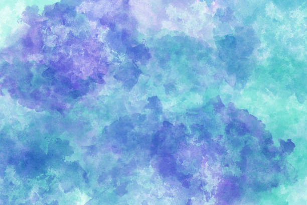 istock Abstract purple blue teal sponge textured background 1363079850