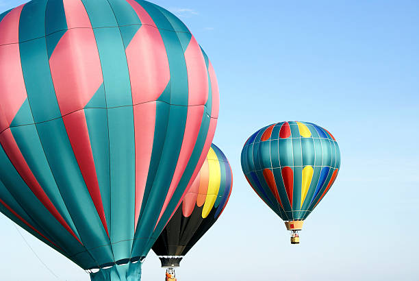 istock Three Colorful Hot Air Balloons 136308781